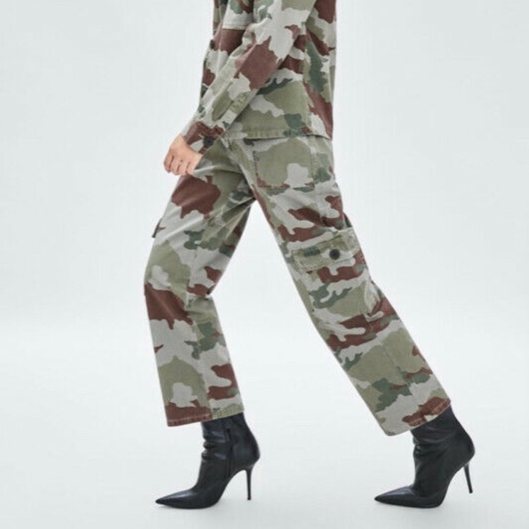 ZARA CARGO PANTS TROUSERS - Picture 4 of 4